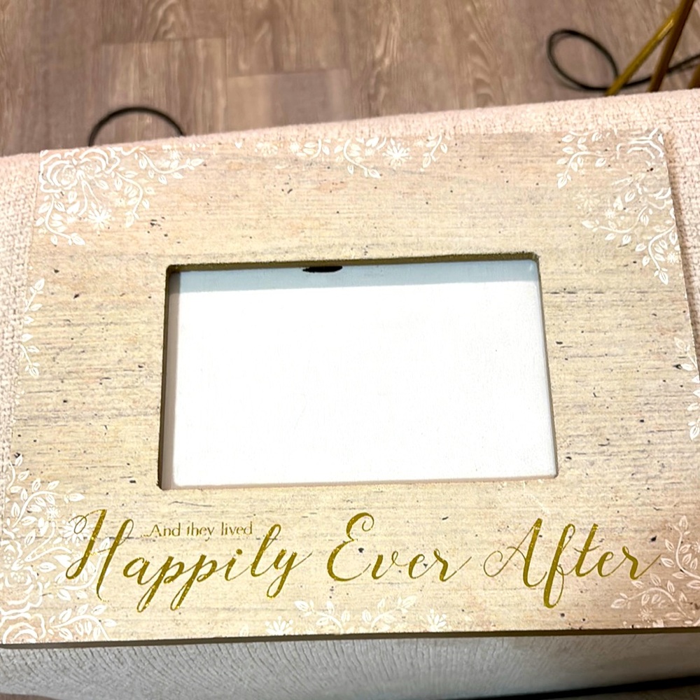 Happily Ever After Beige Photo Frame